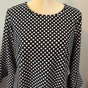 Black and White Pok-a-dot Dress